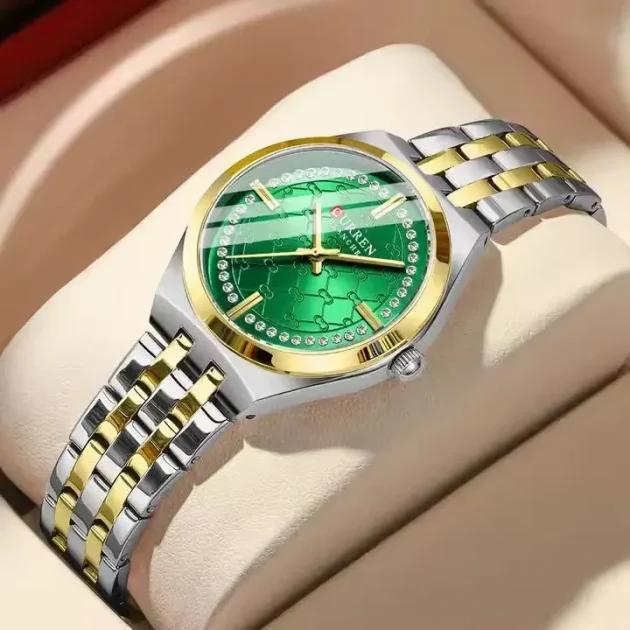 ساعة نسائية أصلية CURREN 9096L 2025 بأفضل لون متوفر